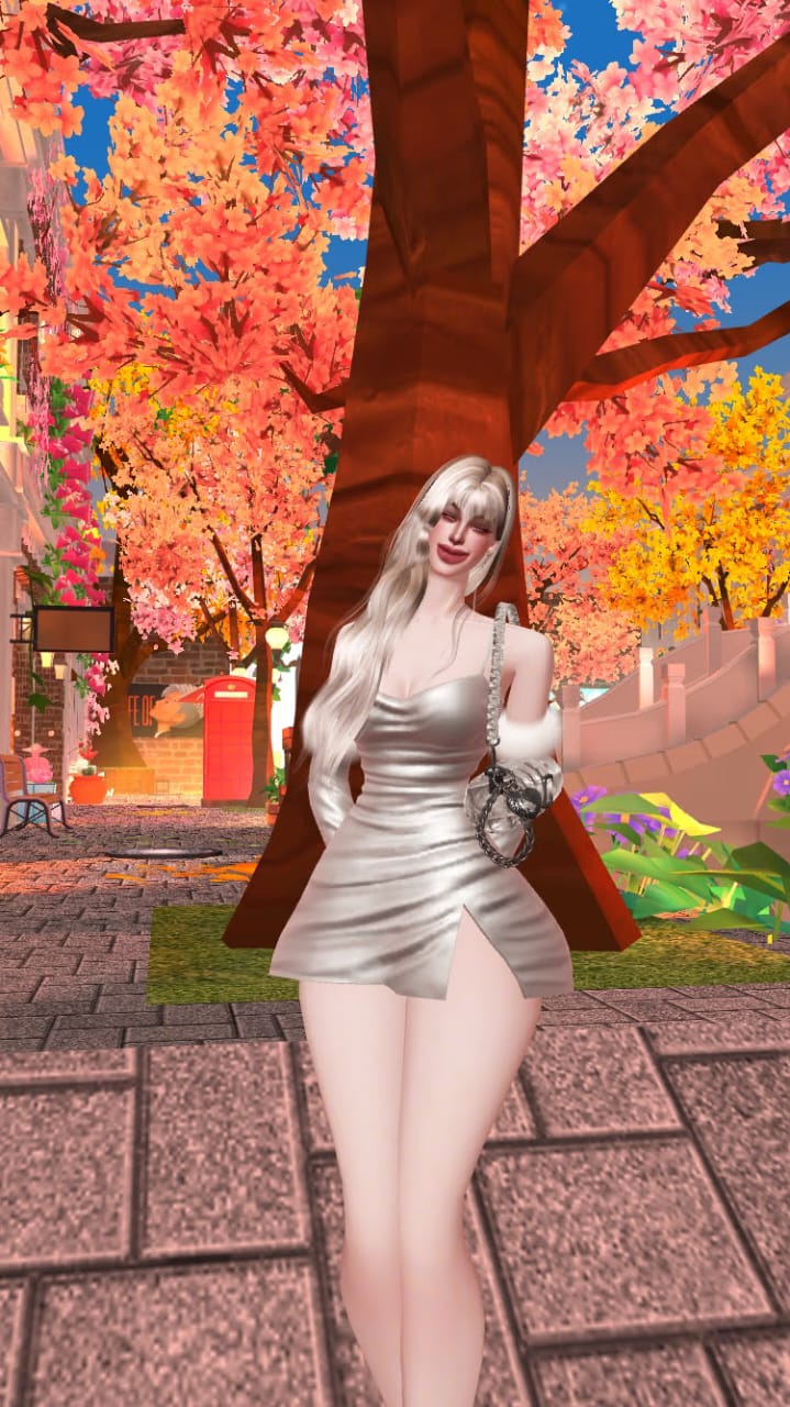 Pink and blue clouds at sunset. 